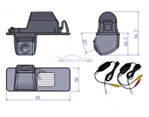 iParaAiluRy® CCD Car  Rear view Camera for Chevrolet Aveo 2011+ 2.4Ghz Wireless Signal Receiver/Transmitter Night Vision