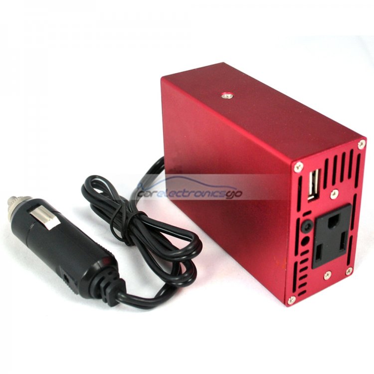 iParaAiluRy® 200W DC 12V to 110V Car Power Inverter Laptop Charger AC Adapter iPod USB - Click Image to Close