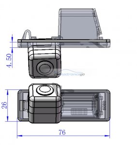 iParaAiluRy® Waterproof 728*582 0.05 Lux  Wired CCD 1/3" car parking camera rearview camera For MG3 2012/2013  night version 