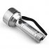 iParaAiluRy® New LED Household Flashlight Torch Light Traditional Aluminum 68 4xAAA Silver