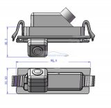 iParaAiluRy® CCD Hot sell car rear view backup camera for Hyundai VERNA HD reversing camera
