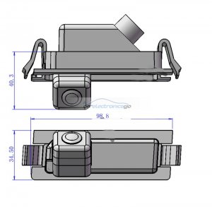 iParaAiluRy® CCD Hot sell  car rear view backup camera  for Hyundai VERNA HD reversing camera