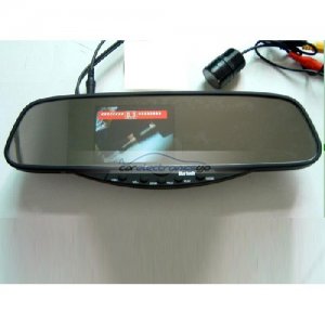 iParaAiluRy® Bluetooth Handsfree kits With Rearview Backup Camera on Rearview Mirror 3.5" TFT
