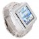 iParaAiluRy® AK812 Watch Phone MTK6225 Stainless Steel Strap Single SIM Card Bluetooth SOS 1.6 Inch Touch Screen-Silver