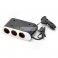 iParaAiluRy® Triple Sockets Car Power Adapter Splitter with USB Port (12V)