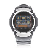 iParaAiluRy® MQ222 Watch Phone Quad Band 1.4 Inch Touch Screen Camera Bluetooth FM with Bluetooth Earphone MTK6225- Black