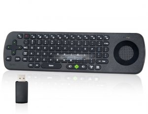 iParaAiluRy® New Measy RC-13 2.4GHz Wireless Bidirectional Voice With Keyboard Air Fly Mouse Black