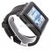 iParaAiluRy® AK912 Watch Phone MTK6225 Silicon Strap Single SIM Card Pinhole Camera FM Bluetooth 1.6 Inch Touch Screen- Black