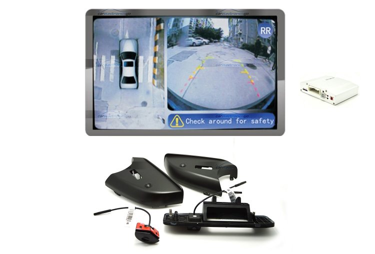iParaAiluRy® 360 Around View Parking Assist for Mercedes-Benz ML 2014 x Car with DVR function & 4 x 170 degree Cameras - Bird's-eye View Parking Aid - Click Image to Close