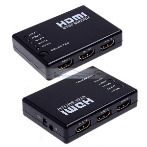 iParaAiluRy® 5 Port 1080P Video HDMI Switch Switcher Splitter for HDTV PS3 DVD with IR Remote