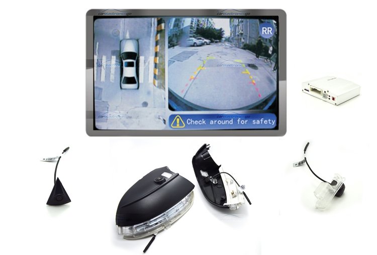iParaAiluRy® 360 Around View Parking Assist for Volkswagen Magotan 2013 Car with DVR function & 4 x 170 degree Cameras - Bird's-eye View Parking Aid - Click Image to Close