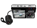 iParaAiluRy® HD 720P Dual Camera Car DVR Video Recorder With Rearview Camera