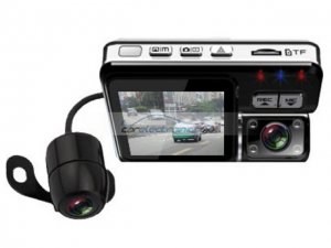 iParaAiluRy® HD 720P Dual Camera Car DVR Video Recorder With Rearview Camera