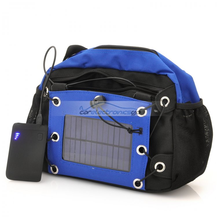 iParaAiluRy® Camera Bag with Solar Panel & 2200mAh Back-up Battery Power Bank - Click Image to Close