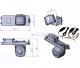iParaAiluRy® for VW POLO Hatchback MagotanNew Bora 08-10JettaSkoda Superb rearview camera + 2.4Ghz Wireless Signal Receiver/Transmitter