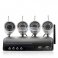 iParaAiluRy® Surveillance Wireless IP Camera Kits with Wireless Receiver  2.4GHz and 4 IR Cameras