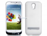 iParaAiluRy® 3800mAh Backup Battery Case for Samsung Galaxy S4/ I9500 Power Pack White