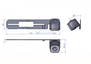 iParaAiluRy® Wired CCD 1/3" car parking camera Hot sell  728*582  Car camera wholesale for VW Lavida