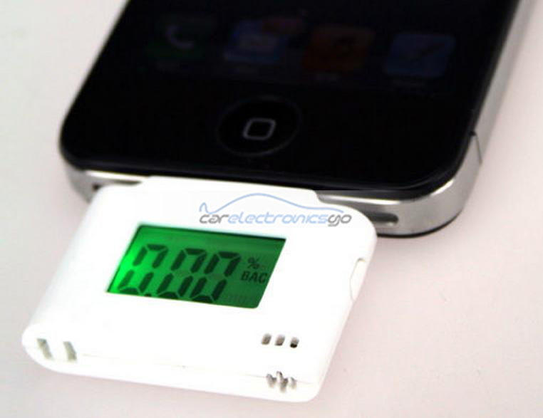 iParaAiluRy® 2013 LCD Display Breath Alcohol Tester for iphone 4/ipad/breathalyzer alcohol tester phone