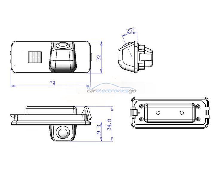 iParaAiluRy® car backup rearview camera  For VW New Passat&New Bora&Sagitar New Bora &Jetta&Passat 170 degree