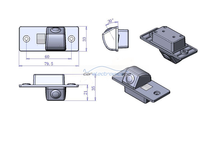 iParaAiluRy® for Skoda Fabia&Superb  New CCD Car Camera Rear view Camera Night Vision Pixel728*582