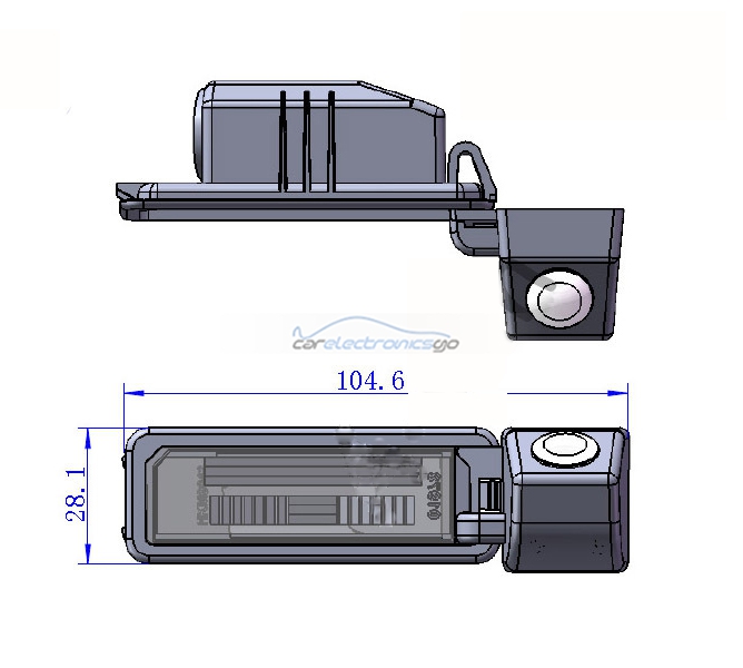 iParaAiluRy® Wired CCD 1/3" car parking camera Hot sell 728*582 Car camera wholesale for Volkswagen SANTANA 2013 - Click Image to Close