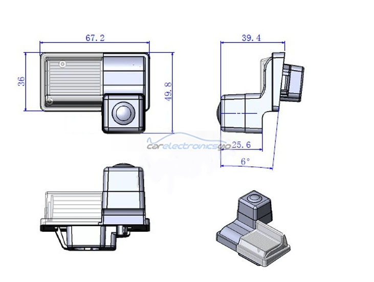 iParaAiluRy® 1090K CCD1/3'' HD waterproof Brand New in stock! High definition parking camera For Toyota Crown 2010