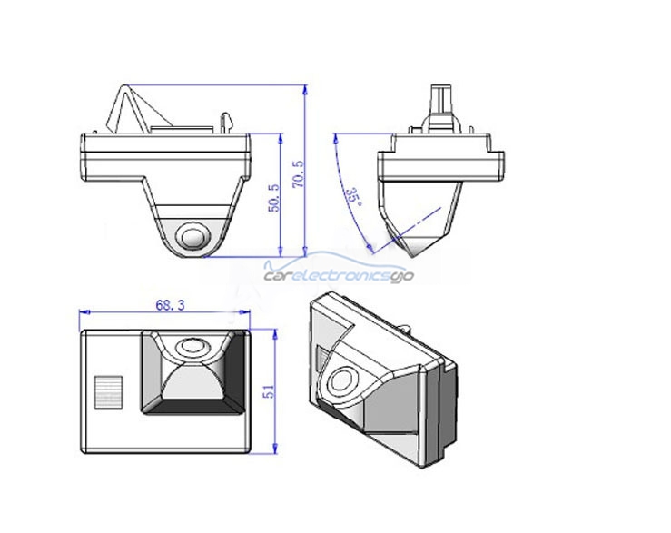 iParaAiluRy® for Toyota Landcruiser Reverse Camera High quality waterproof  Wired night version HD