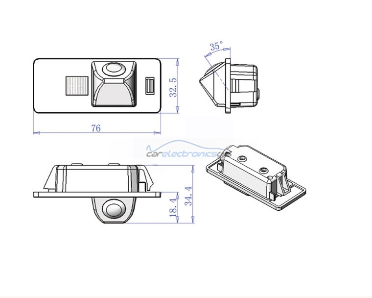 iParaAiluRy® New coming 2.4G Wireless  high quality CCD Car backup Camera  for for Audi A4L TT A5 Night Vision Parking camera