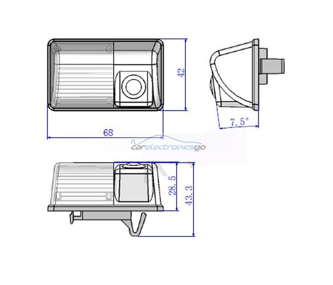 iParaAiluRy® CCD 1/3  Night Vision Rear View Backup camera for  Toyota Corolla 2007 -2010 parking camera