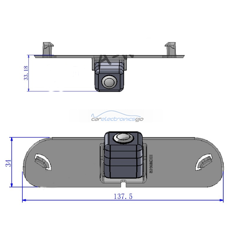 iParaAiluRy® HD CCD 1/3" waterproof night vision 0.05lux camera back up for Honda Civic 2010 2011 car rear view camera