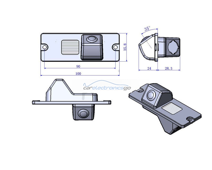 iParaAiluRy® car backup camera for Mitsubishi Pajero Zinger  back car camera wired 1090K 170 Degrees car rear camera