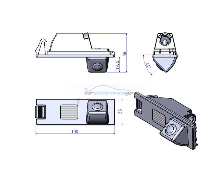iParaAiluRy® Hot sell Car rear view Reverse Camera for Hyundai IX35  High quality  for Hyundai backup camera HD CCD