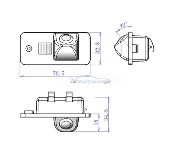 iParaAiluRy® parking camera CCD 1/3  Night Vision Rear View Backup camera for Audi A6L&A4&Q7