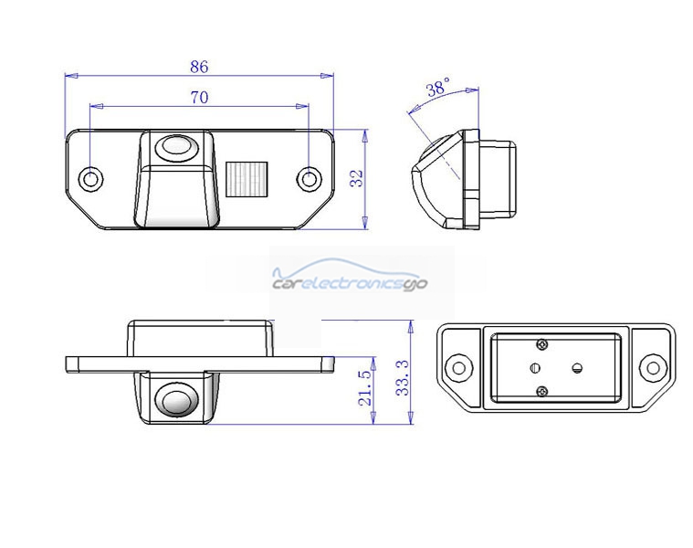 iParaAiluRy® For Ford Focus Sedan Hatchback 2008 CCD Special Rear View Reverse Camera night vision 170 degree HD parking camera