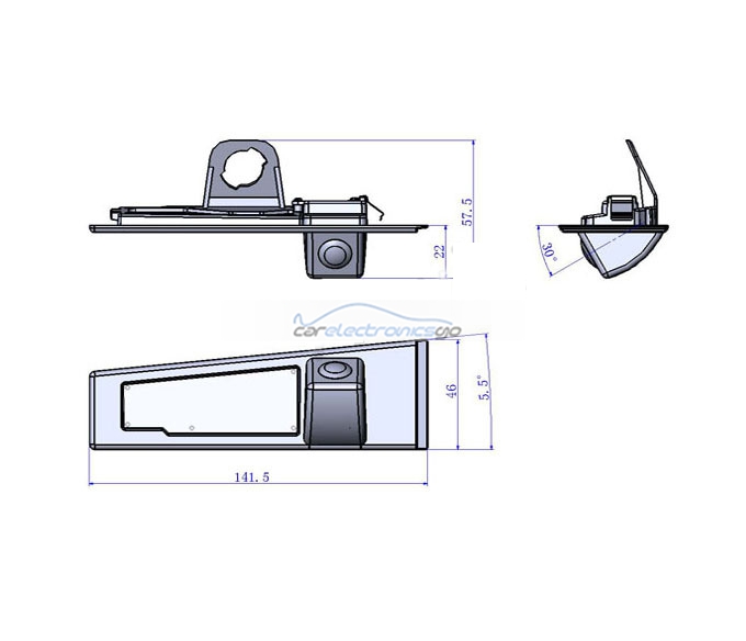 iParaAiluRy® for Cadillac SLS parking camera CCD 1/3  Night Vision Rear View Backup camera