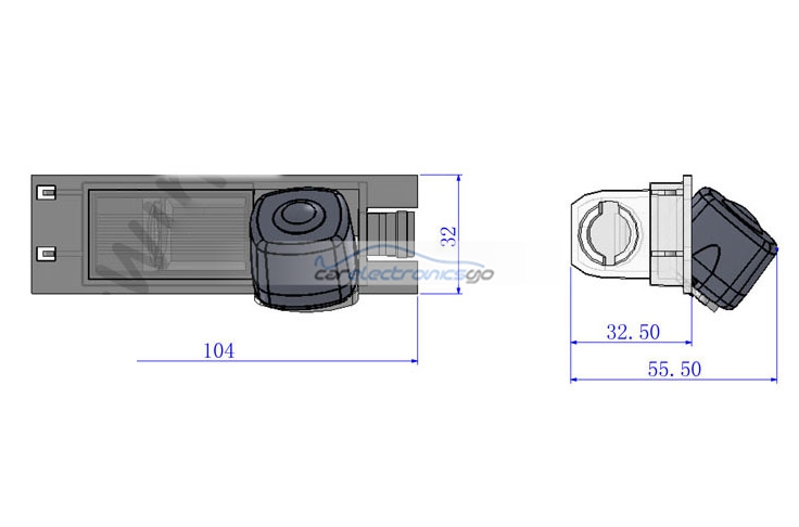 iParaAiluRy® Top Quality Wired CCD 1/3" car rearview camera for Opel Vectra Astra Zafira New Regal 2009 waterproof backup resersing parking - Click Image to Close