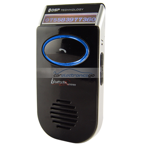 iParaAiluRy® Solar Powered Bluetooth Car Kit - Caller ID LCD Display - Click Image to Close