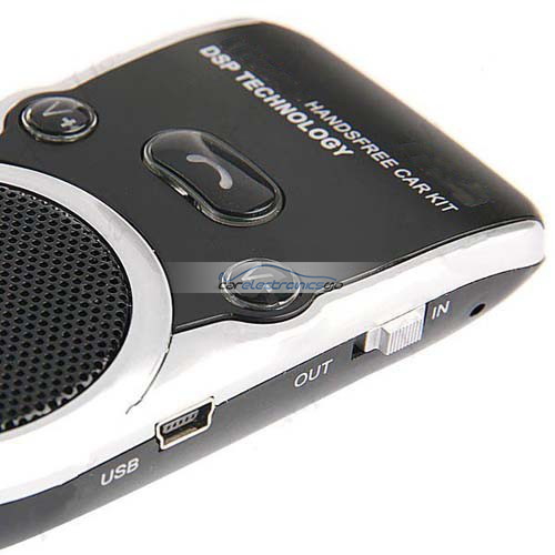 iParaAiluRy® New Solar Charger Bluetooth Adapter Handsfree Speakerphone Car Kit