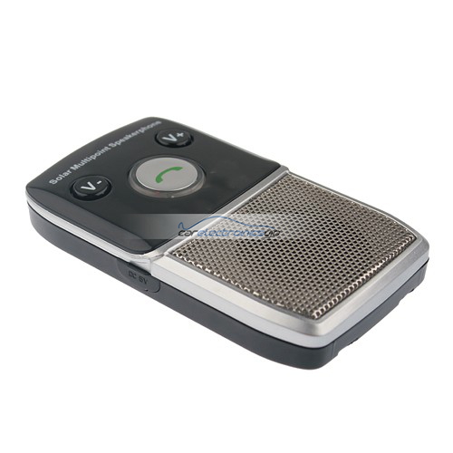 iParaAiluRy® New Handsfree Car Kit Bluetooth V2.1+EDR Solar-Powered Multipoint Speakerphone