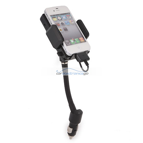 iParaAiluRy® New All-in-One Hands Free Car Kit FM Transmitter for iPhone 4/4S iPod