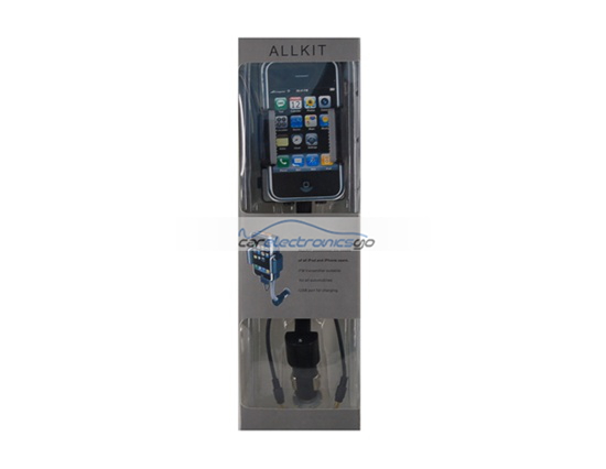 iParaAiluRy® New FM Hands-free Car Kit & FM Transmitter For iPhone & iPod Black