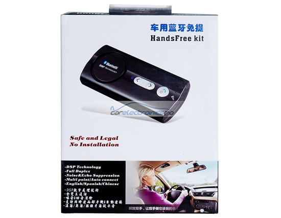 iParaAiluRy® New Bluetooth Hands-free Car Kit Black