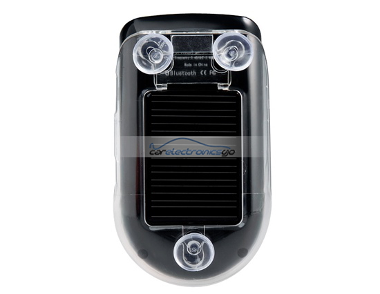 iParaAiluRy® New Solar Bluetooth Handsfree Car Kit Silver & Black