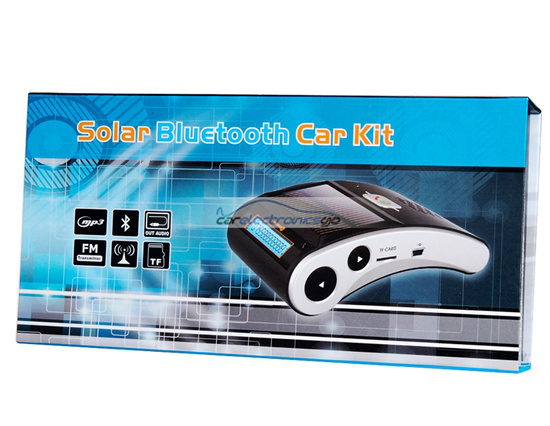 iParaAiluRy® LCD Screen Multifunctional Sun Visor Bluetooth Hands-free Car Kit with MP3 Player & FM Transmitter Black