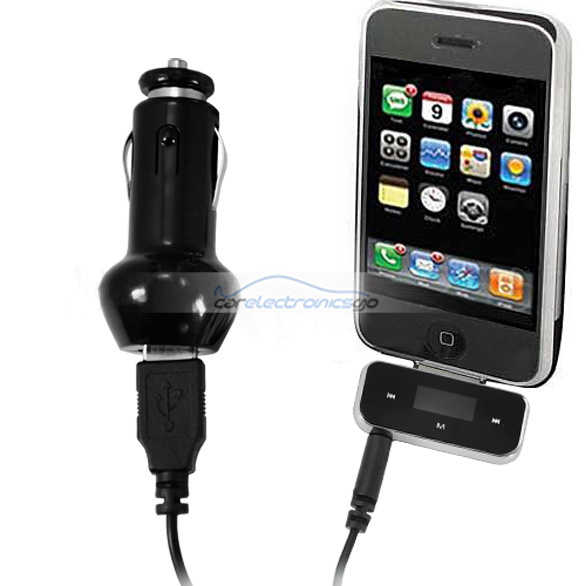 iParaAiluRy® Touch Wireless FM Transmitter for iPhone & iPod High Fidelity Stereo with Car Charger