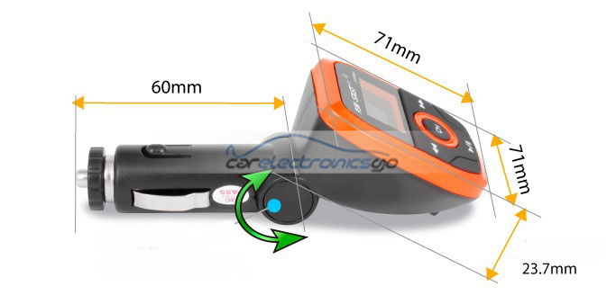 iParaAiluRy® Car MP3 Player with FM Transmitter Built in 4GB flash memory
