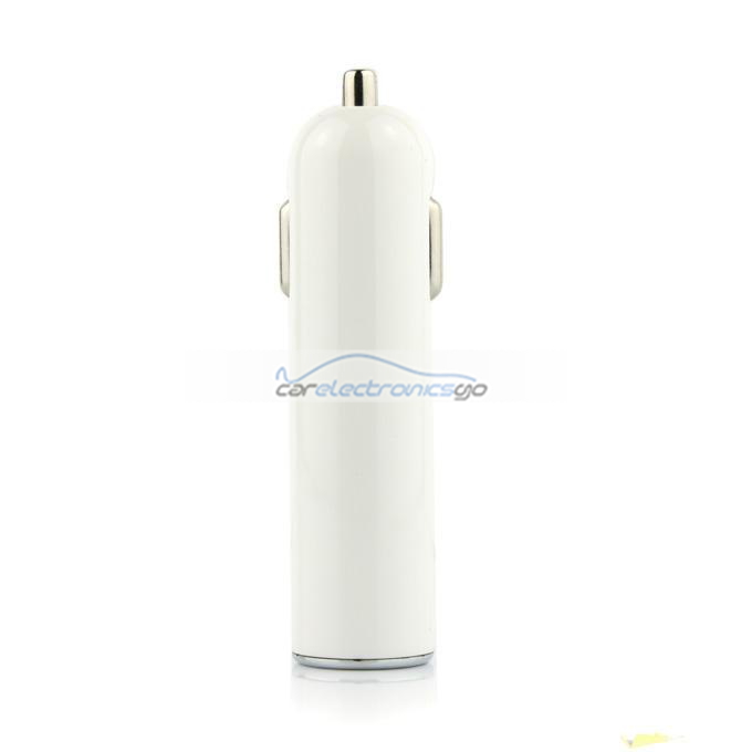 iParaAiluRy® Mini USB Car Charger for iPhone and iPod White - Click Image to Close