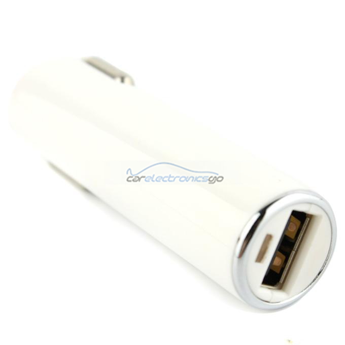 iParaAiluRy® Mini USB Car Charger for iPhone and iPod White