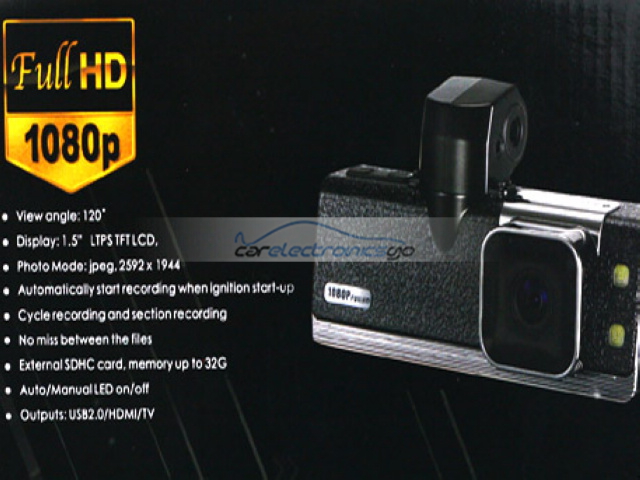 iParaAiluRy® 1.5" LCD 1080P HD Car DVR Drive Recorder Vehicle Video Camcorder with LED Lamp